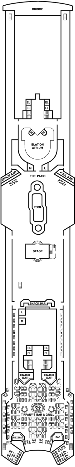 Deckplan Lido Deck – Carnival Elation
