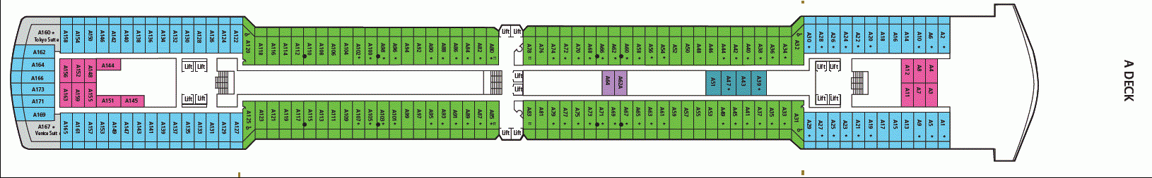 Deckplan A Deck – Arcadia
