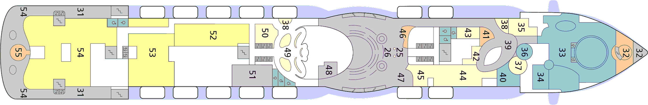 Deckplan Deck 07 – AIDAprima