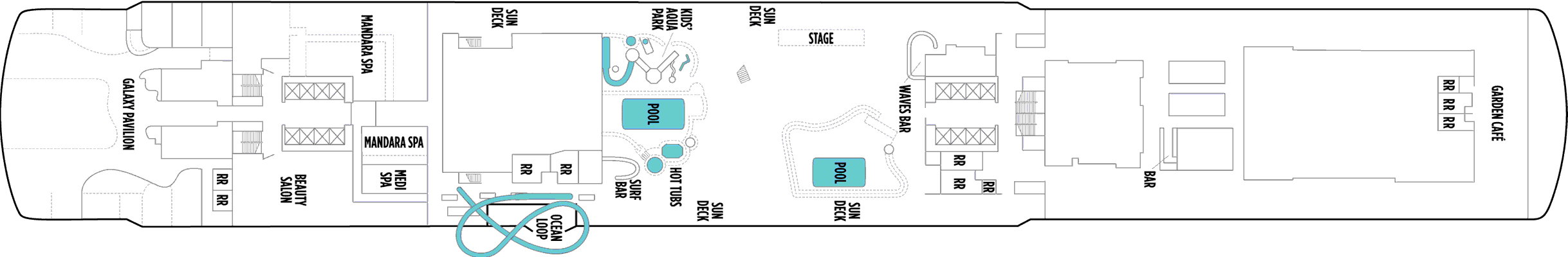 Deckplan Deck 16 – Norwegian Joy