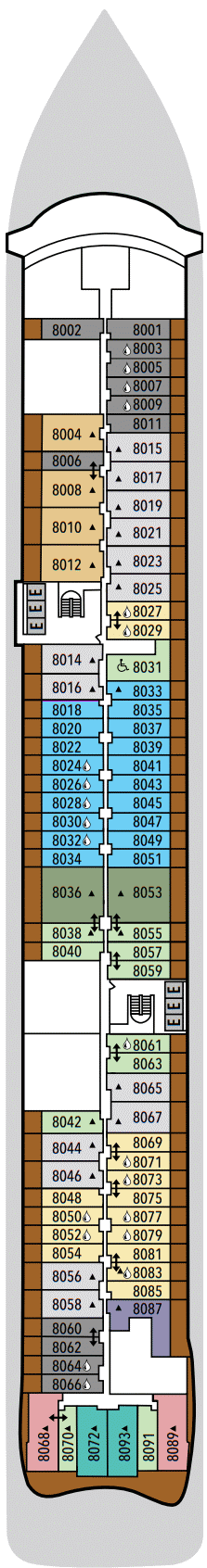 Deckplan Deck 8 – Silver Ray