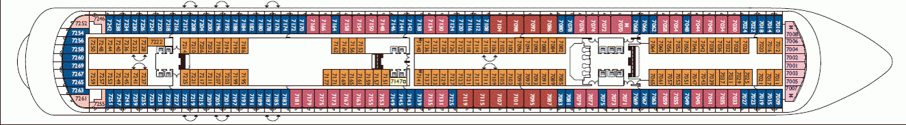 Deckplan Deck 7 Conde – Costa Diadema