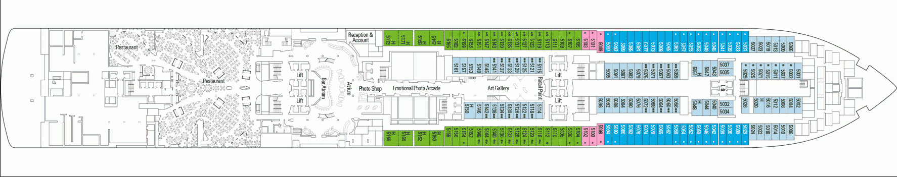 Deckplan Deck 5 – MSC Seaview
