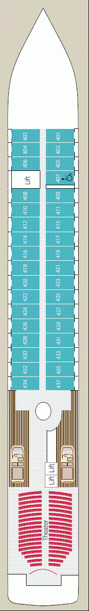 Deckplan Deck 4 – Austral