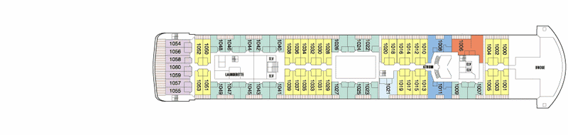Deckplan Deck 10 – Seven Seas Voyager