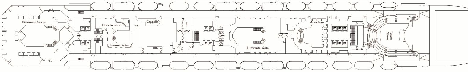 Deckplan Orion Deck – Costa Serena