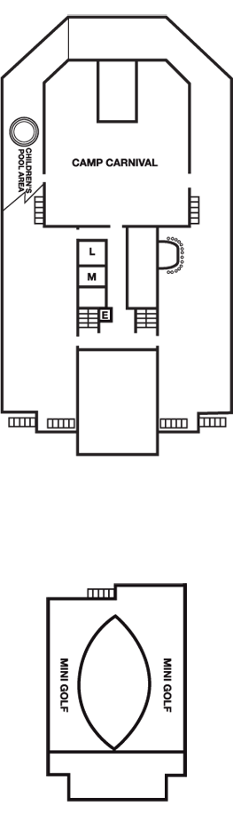 Deckplan Sun Deck – Carnival Conquest