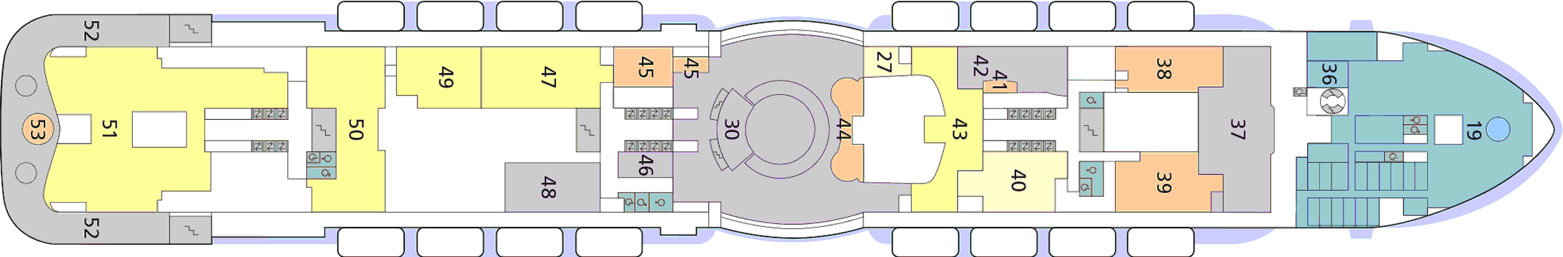 Deckplan Deck 7 – AIDAnova