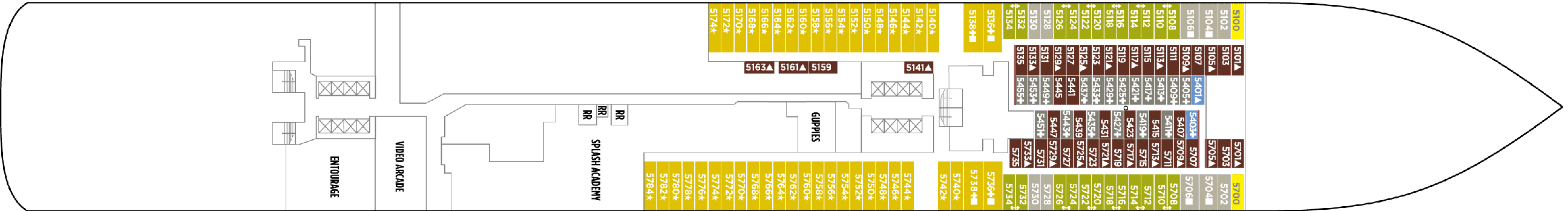 Deckplan Deck 5 – Norwegian Bliss
