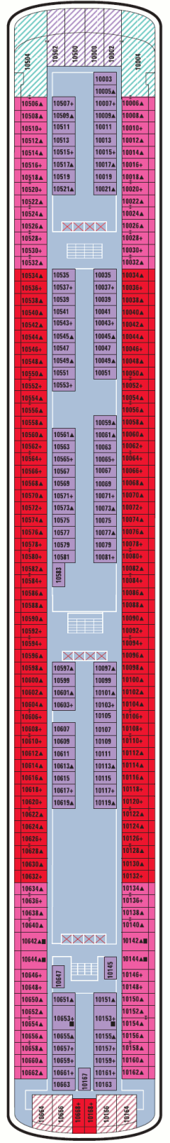 Deckplan Deck 10 – Norwegian Pearl