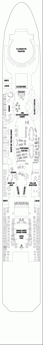 Deckplan Promenade Deck – Celebrity Silhouette