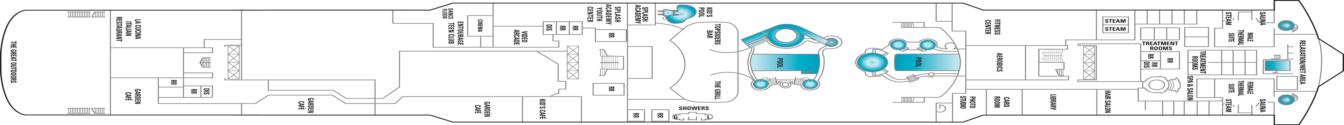 Deckplan Deck 12 – Norwegian Jade