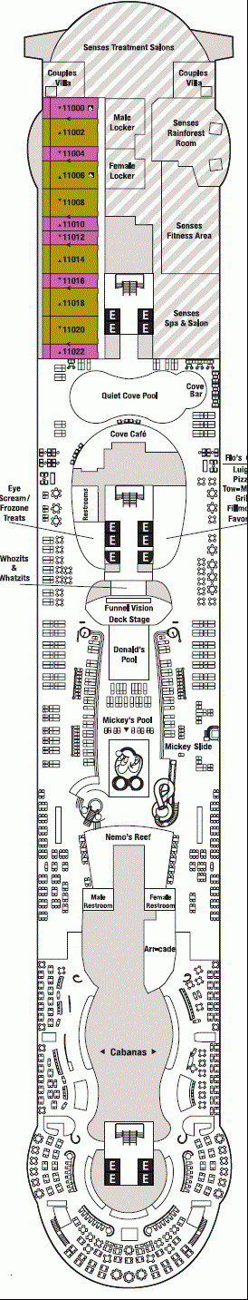 Deckplan Deck11 – Disney Dream