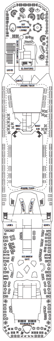 Deckplan Lido Deck – Celebrity Eclipse