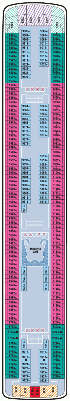Deckplan Deck 09 – Norwegian Dawn