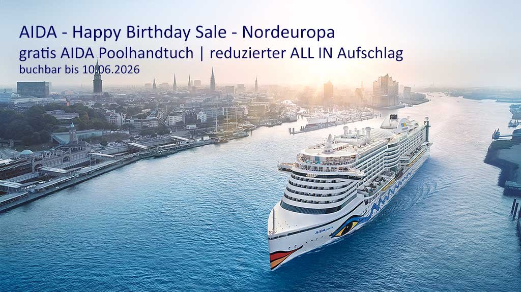 AIDA - Happy Birthday Sale - Nordeuropa