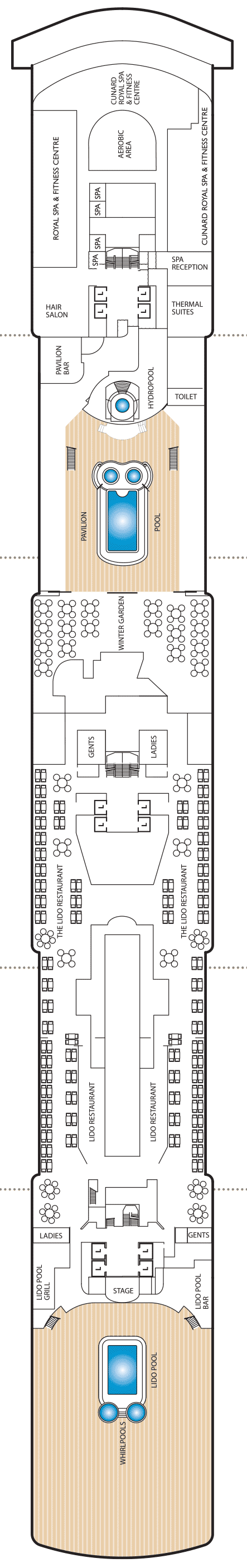 Deckplan Deck 9 – Queen Victoria