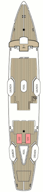 Deckplan Sonnendeck – Star Flyer