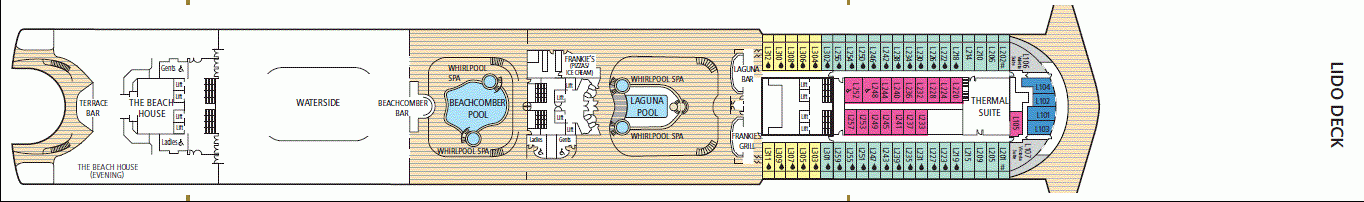 Deckplan Lido Deck – Ventura