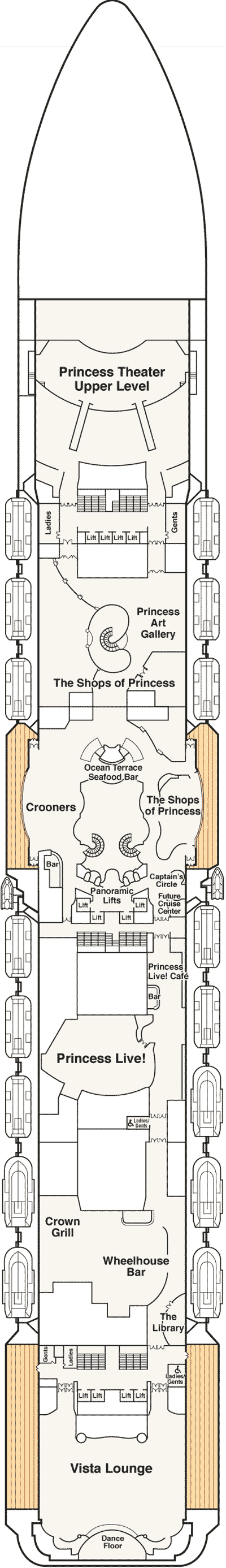 Deckplan Promenade 7 – Regal Princess