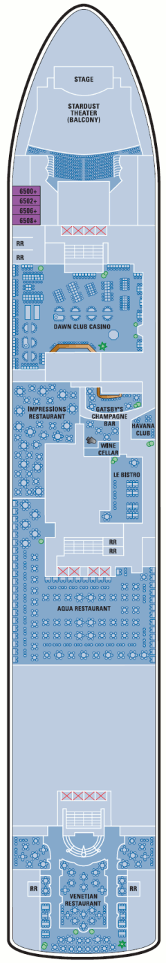 Deckplan Deck 6 – Norwegian Star