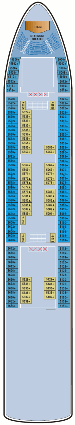 Deckplan Deck 5 – Norwegian Star
