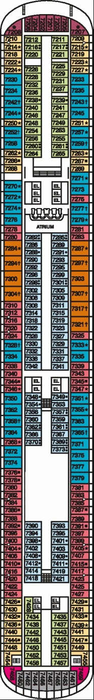 Deckplan Empress Deck – Carnival Magic