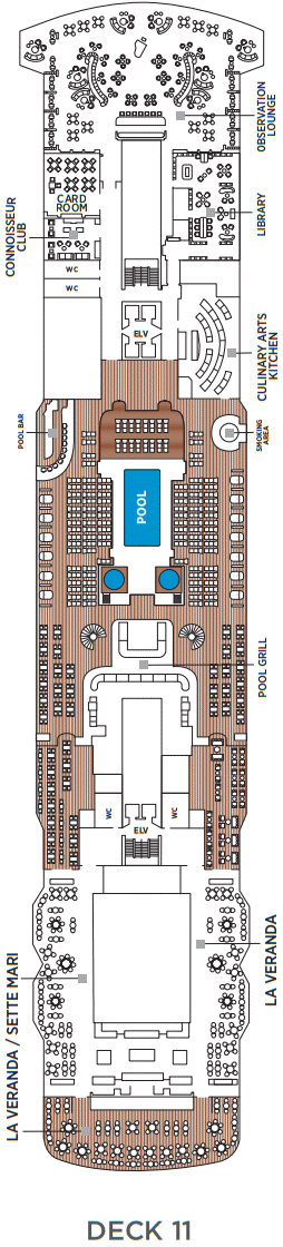 Deckplan Deck 11 – Seven Seas Grandeur