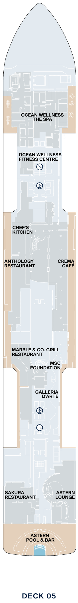 Deckplan Deck 5 – Explora III