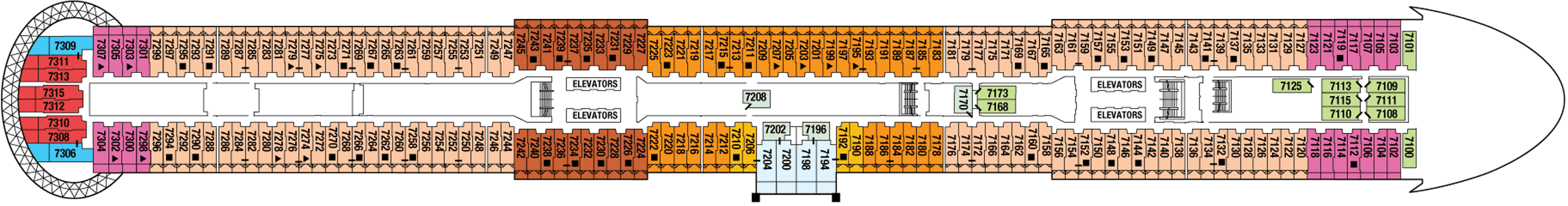 Deckplan Deck 07 – Celebrity Edge