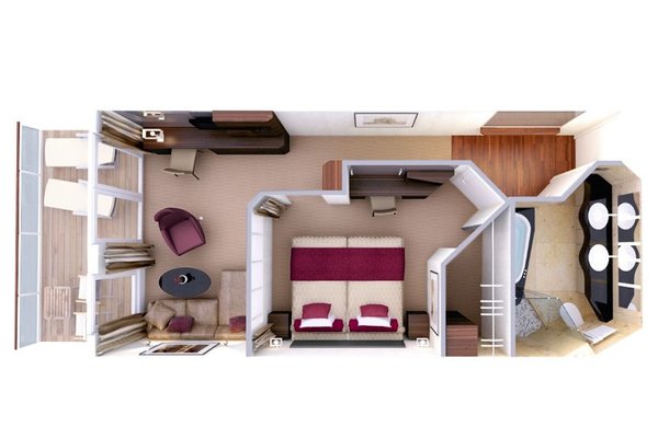 Penthouse Deluxe Suite Grundriss
