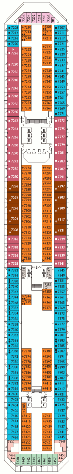 Deckplan Acquarius Deck – Costa Serena