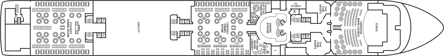 Deckplan Atlantic Deck – Carnival Sensation