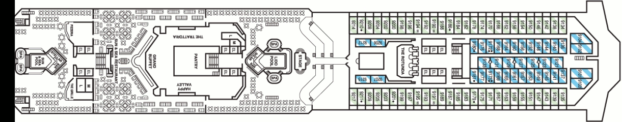 Deckplan Lido Deck – Carnival Sunshine
