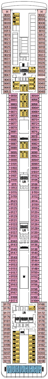 Deckplan Viola – MSC Orchestra