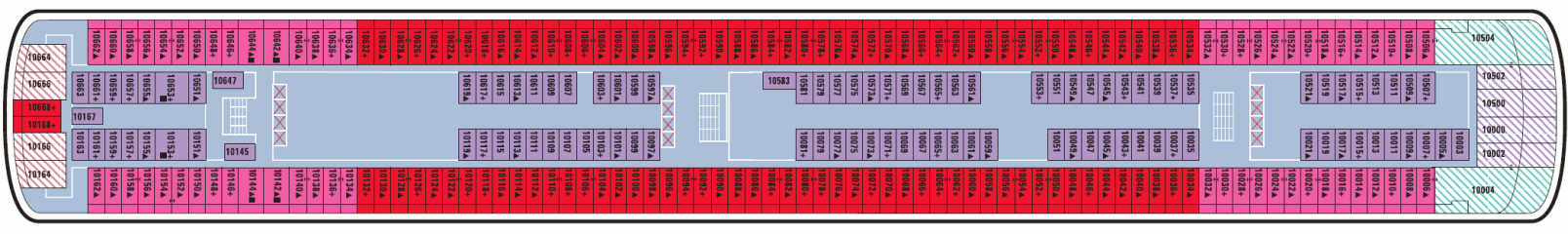 Deckplan Deck 10 – Norwegian Pearl