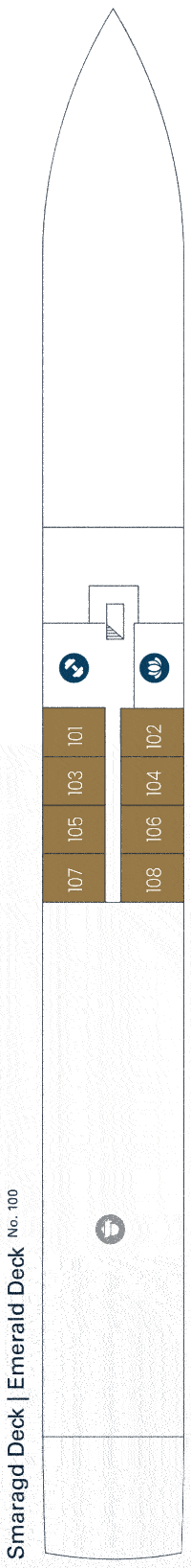 Deckplan Smaragddeck – Viva Unique