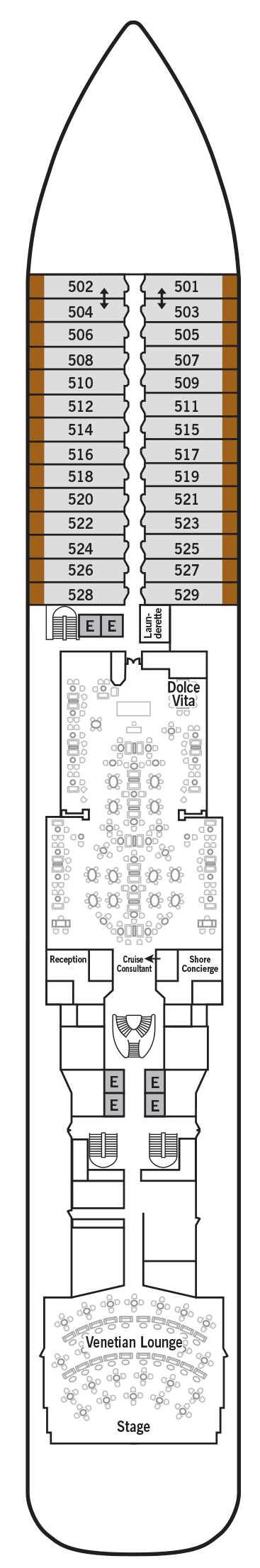 Deckplan Deck 5 – Silver Muse