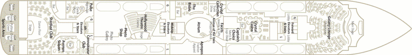 Deckplan Tiffany Deck – Crystal Serenity