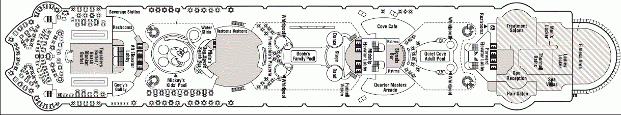 Deckplan Deck 9 – Disney Magic