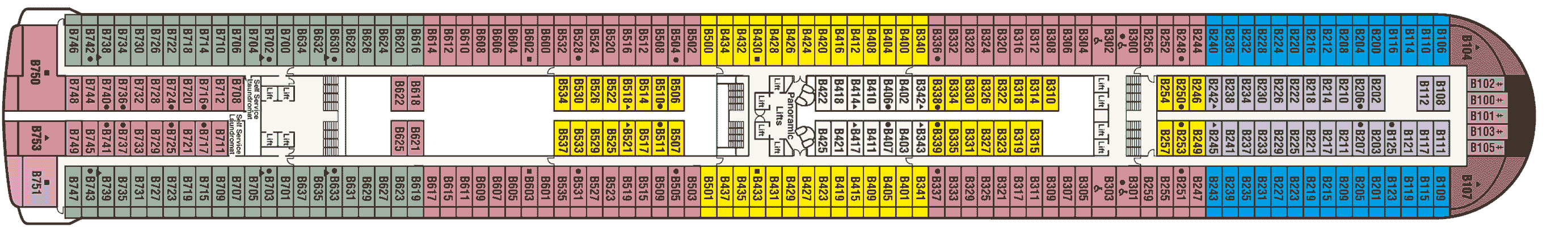 Deckplan Deck 11 - Baja – Diamond Princess