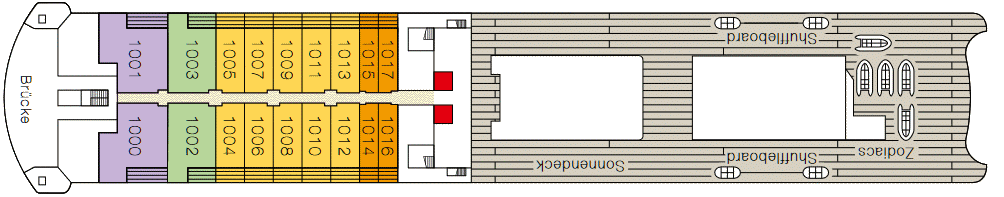Deckplan Deck 10 – MS Europa 2