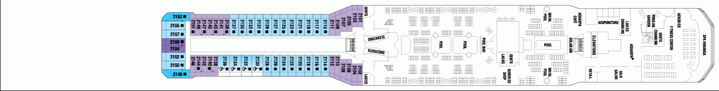 Deckplan Resort Deck – Celebrity Silhouette
