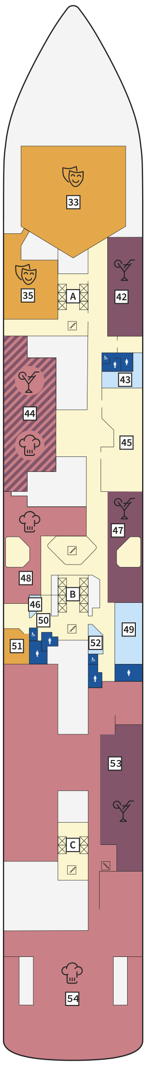 Deckplan Deck 4 – Mein Schiff Flow