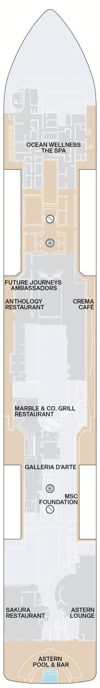 Deckplan Deck 5 – Explora I
