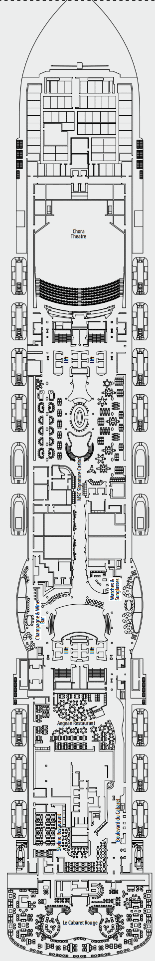 Deckplan 7 Mykonos – MSC Seascape