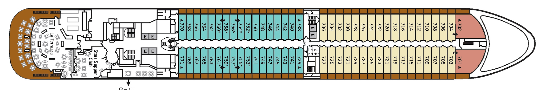 Deckplan Deck 7 – Silver Spirit