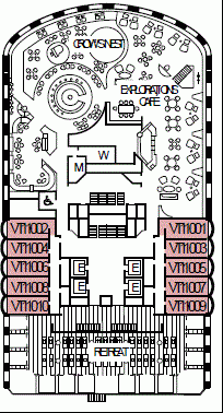Deckplan Deck 11 - Observation Deck – Eurodam