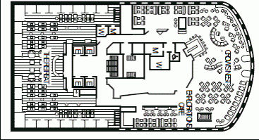 Deckplan Deck 12 Observation Deck  – Koningsdam
