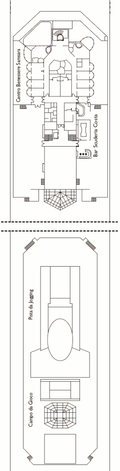 Deckplan Summertime Deck – Costa Pacifica